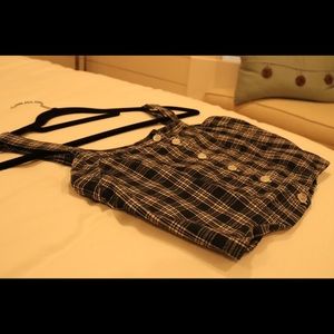 Brandy melville gingham cropped tank